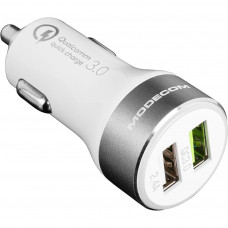 Зарядний пристрій Modecom 2xUSB 2.4A QC3.0 + USB QCU2-07 (ZT-MC-QCU2-07)