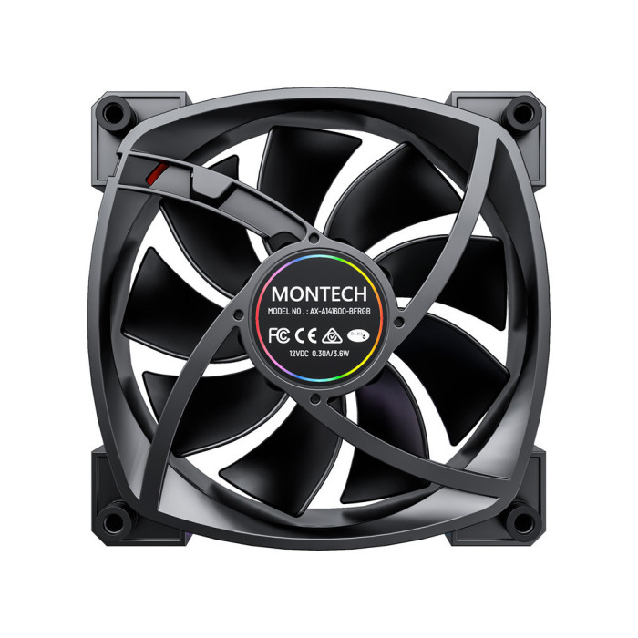Кулер до корпусу MONTECH AX140 PWM BLACK