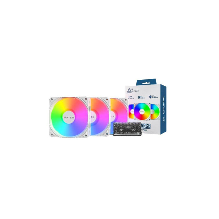 Кулер до корпусу MONTECH E28 ARGB 3 PACK (W)