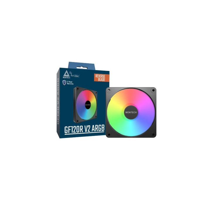Кулер до корпусу MONTECH GF120R V2 ARGB PWM 3 (GF120R V2 ARGB PWM 3I1(B))