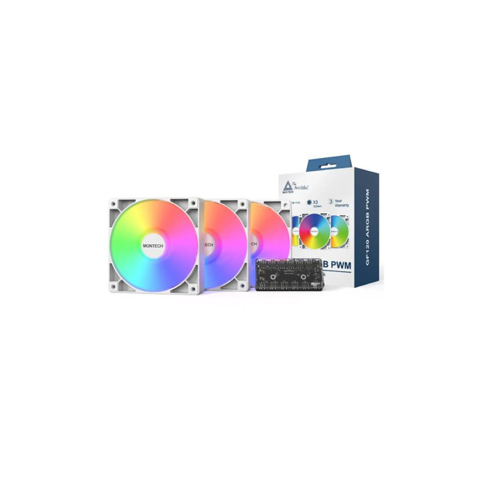 Кулер до корпусу MONTECH GF120R V2 ARGB PWM 3 (GF120R V2 ARGB PWM 3I1(W))