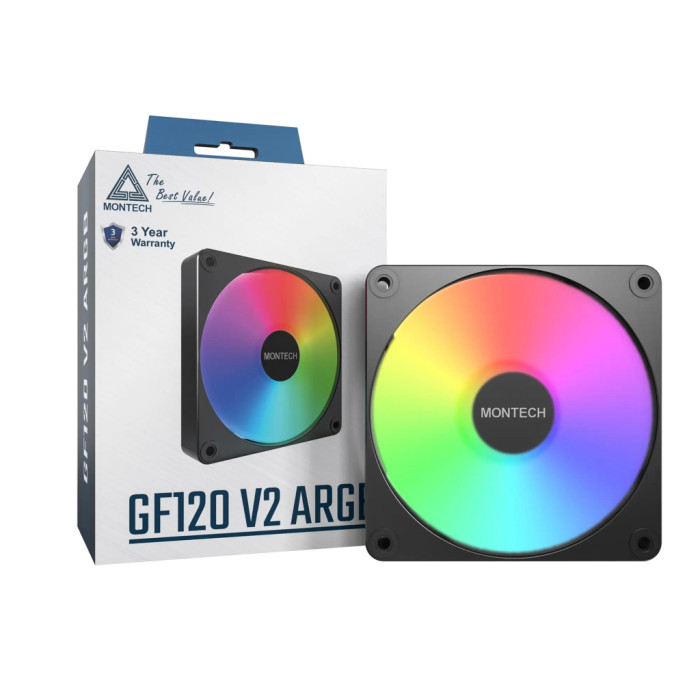 Кулер до корпусу MONTECH GF120 V2 ARGB PWM (B)