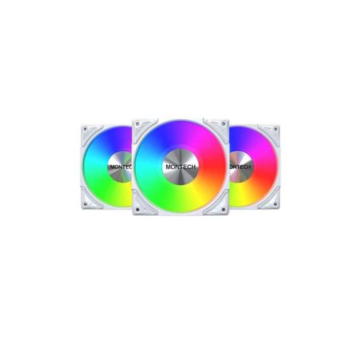 Кулер до корпусу MONTECH METAL PRO 12 ARGB 3 (METALPRO12 ARGB 3PACK (W))