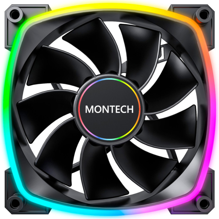 Кулер до корпусу MONTECH RX120 PWM BLACK