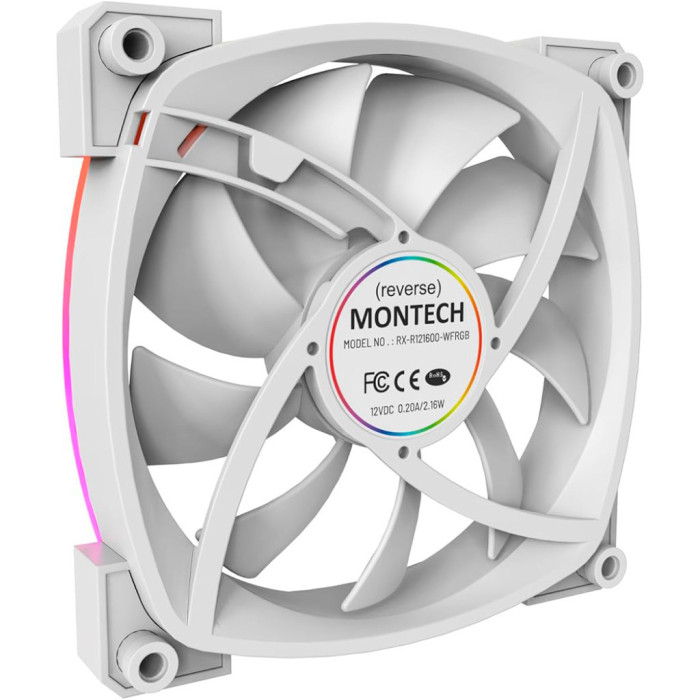Кулер до корпусу MONTECH RX120 PWM WHITE