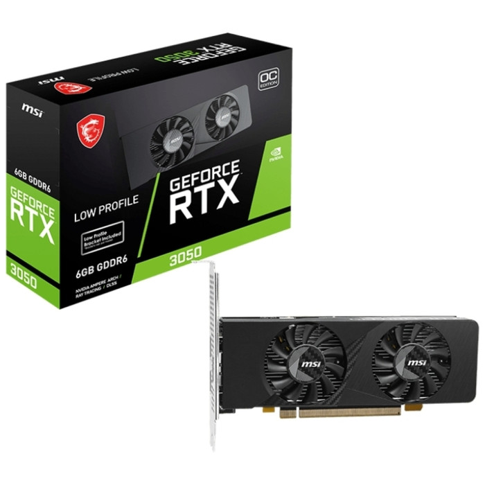 Відеокарта MSI GeForce RTX3050 6Gb LP E OC (RTX 3050 LP E 6G OC)