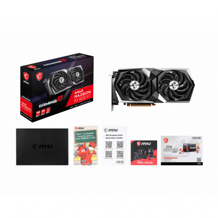 Відеокарта MSI Radeon RX 6650 XT 8Gb GAMING X (RX 6650 XT GAMING X 8G)