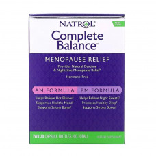 Вітамінно-мінеральний комплекс Natrol Complete Balance, Menopause Relief, AM/PM, Two Bottles 30 Ca (NTL03001)