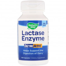 Вітамінно-мінеральний комплекс Nature's Way Формула ферменту лактази, Lactase Enzyme Formula, 100 капсул (NWY-47110)