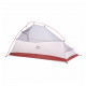 Намет Naturehike Сloud Up 2 Updated NH17T001-T 20D Grey/Red (6927595730560)