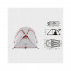 Намет Naturehike Hiby NH19ZP005 40D Grey/Red (6927595742891)