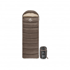 Спальний мішок Naturehike U350 NH20MSD07 Hollow Cotton Left Brown (6927595767221-L)