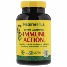 Вітамінно-мінеральний комплекс Natures Plus Імуностимулюючий комплекс, Immune Action, 120 рослинних (NAP-01068)