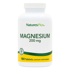 Мінерали Natures Plus Магній, 200 мг, Magnesium, 180 таблеток (NAP-03360)