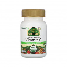 Вітамін Natures Plus Вітамін С органічний, VITAMIN C, 500 мг, Nature's Plus, 60 в (NAP-30733)