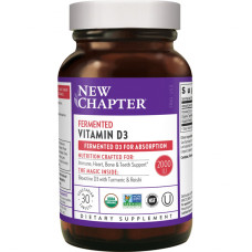 Вітамін New Chapter Ферментований вітамін D3, Fermented Vitamin D3, 30 таблеток (NC0262)