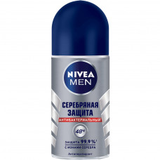 Антиперспірант Nivea Men Silver Срібний захист кульковий 50 мл (4005808307036)