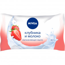 Тверде мило Nivea Полуниця та молоко 90 г (4005808824328)