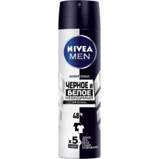 Антиперспірант Nivea Men Original Чорне та Біле Невидимий спрей 150 мл (4005900035622)