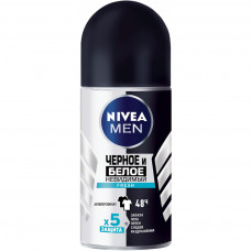 Антиперспірант Nivea Men Чорне та Біле Невидимий Fresh кульковий 50 мл (4005900378422)