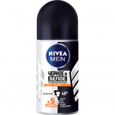 Антиперспірант Nivea Men Чорне і Біле Невидимий Extra кульковий 50 мл (4005900730084)