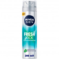 Гель для гоління Nivea Men Fresh Kick 200 мл (4005900843319)