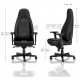 Крісло ігрове Noblechairs Icon Gaming Black Edition (NBL-ICN-PU-BED)