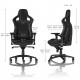 Крісло ігрове Noblechairs Epic Series Real Leather Black (NBL-RL-BLA-001)