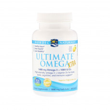 Жирні кислоти Nordic Naturals Риб'ячий Жир, Смак Лимона, Ultimate Omega, Lemon, 1000 мг, 6 (NOR-01799)