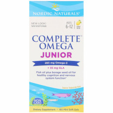 Жирні кислоти Nordic Naturals Риб'ячий Жир для Підлітків, Смак Лимона, Complete Omega Juni (NOR-02775)