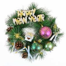 Різдвяний вінок Novogod`ko Happy New Year 15 см (904449)