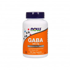 Амінокислота Now Foods GABA (гамма-аміномасляної кислоти) 500мг, 100 дотримуються в (NOW-00087)