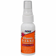 Вітамін Now Foods Вітаміни D-3&K-2, Ліпосомальний Спрей Vitamin D-3&K-2, 1000 (NOW-00381)