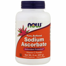Вітамін Now Foods Аскорбат натрію, Sodium Ascorbat, порошок, 227 г (NOW-00760)
