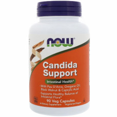 Вітамінно-мінеральний комплекс Now Foods Комплекс для Кишечника, Candida Support, 90 гелевих капсул (NOW-03308)