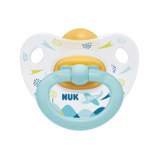 Пустушка Nuk Happy Kids Літак 6-18 міс. блакитна (3952329)