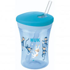 Поїльник-непроливайка Nuk Evolution Action Cup 230 мл Блакитний (3952382)