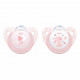 Пустушка Nuk для сну Baby Rose 0-6 міс. 2 шт. Рожева (3952946)