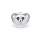 Пустушка Nuk Trendline Disney Mickey 6-18 міс., сіра з білим (3954016)