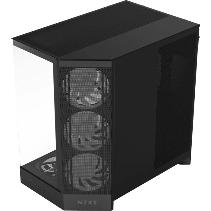 Корпус для ПК NZXT H9 Flow RGB Dual-Chamberl Black (CM-H92FB-P1)
