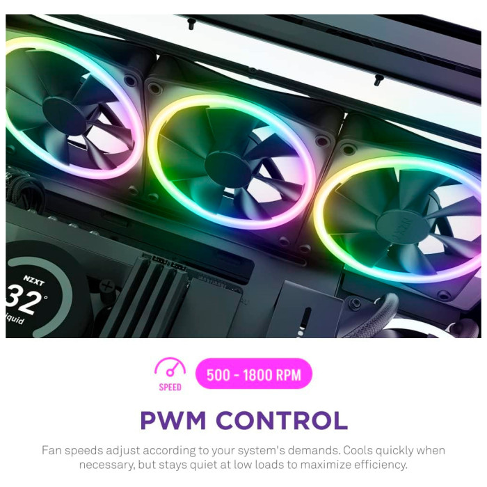 Кулер до корпусу NZXT F120RGB Duo - 120mm Dual- (RF-D12SF-B1)