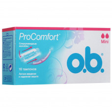 Тампони o.b. ProComfort с покрытием SilkTouch Mini 16 шт (3574660192063)