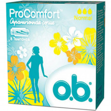 Тампони o.b. ProComfort с покрытием SilkTouch Normal 8 шт (3574660234305)