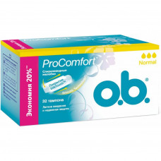 Тампони o.b. ProComfort с покрытием SilkTouch Normal 32 шт (3574661017808)