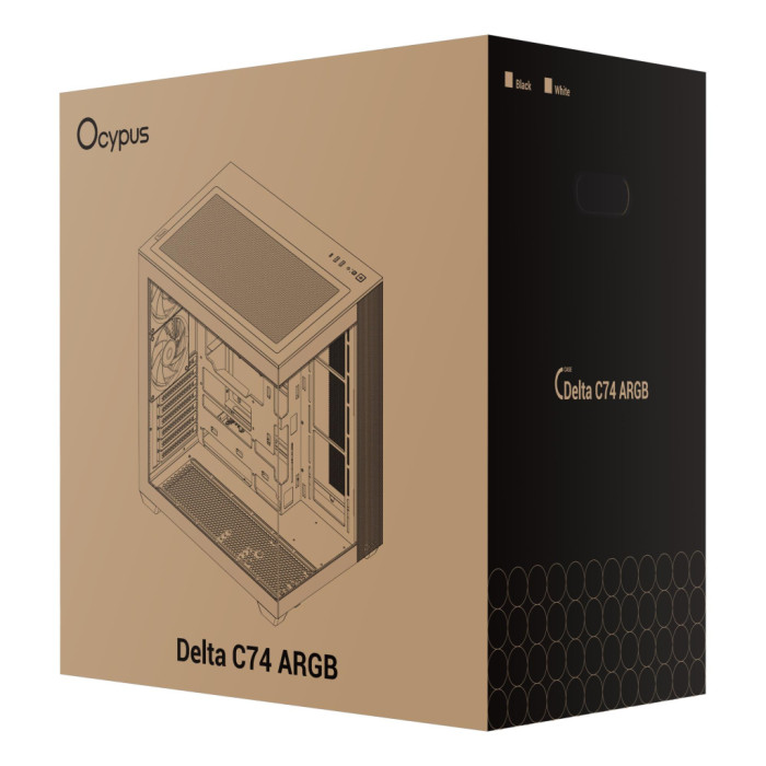 Корпус для ПК OCYPUS DELTA-C74-WHD200XX-GL