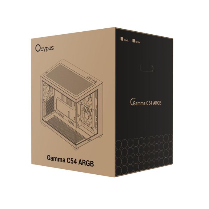 Корпус для ПК OCYPUS GAMMA-C54-BKD300XX-GL