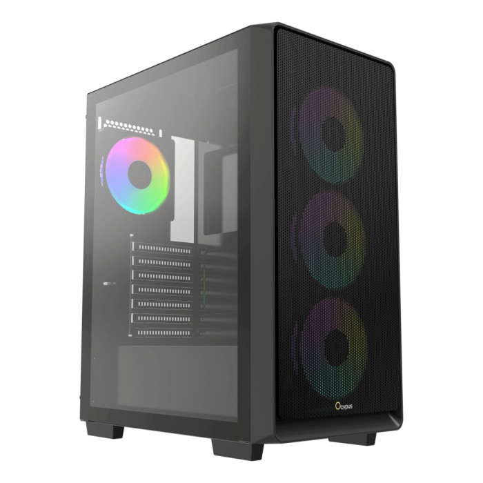 Корпус для ПК OCYPUS GAMMA C60 BK ARGB (GAMMA-C60-BKG400XX-GL)