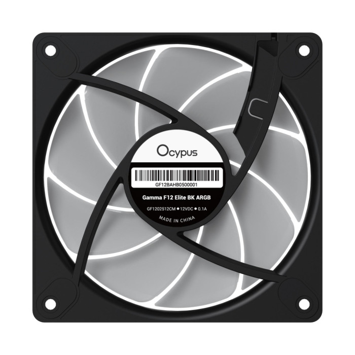 Кулер до корпусу OCYPUS GAMMA F12 ELITE BK A (GAMMA-F12-BK3AM00E-GL)