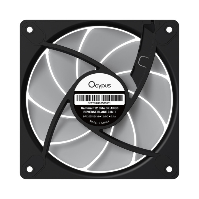 Кулер до корпусу OCYPUS GAMMA F12 ELITE BK A (GAMMA-F12-BK3AM01E-GL)