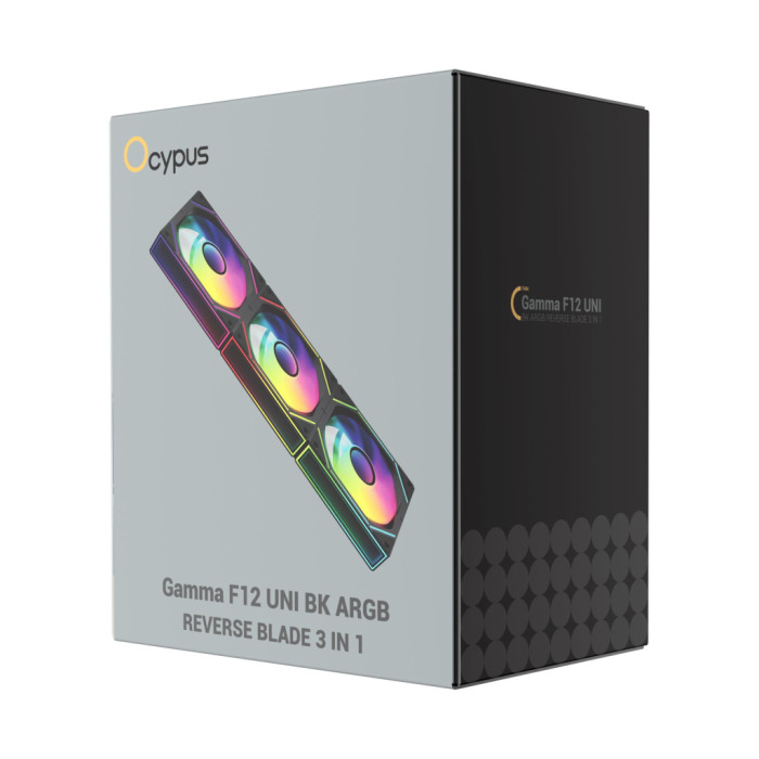 Кулер до корпусу OCYPUS GAMMA F12 UNI BK ARG (GAMMA-F12-BK3AM01U-GL)